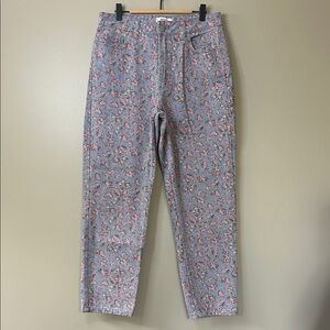 Miss Selfridge (ASOS) Ditsy Floral Print Mom Jeans Mid Wash Blue US‎ Size 8